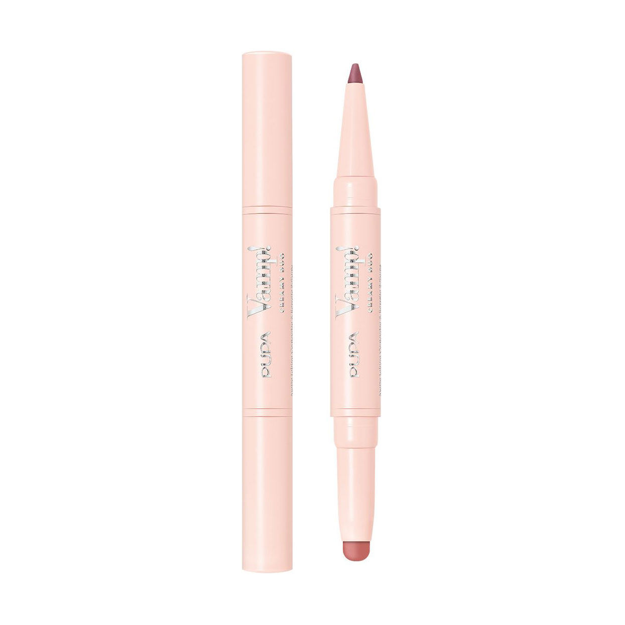 Помада-олівець для губ 2 в 1 Pupa Vamp! Creamy Duo Contouring Lip Pencil &amp; Brilliant Lipstick 006 Deep Rose, 1 г
